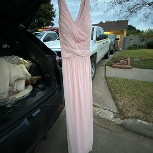 Blush Pink Davids Bridal Bridesmaids Dress
